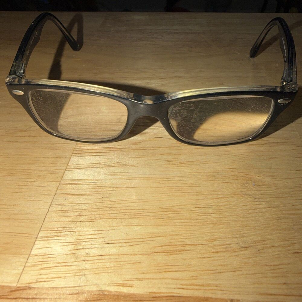 Ray-Ban RB1531 3529 Eyeglasses Black Clear Square Full Rim Kids Frames 46-16-125